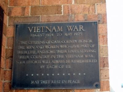 Vietnam War - Plaque image. Click for full size.