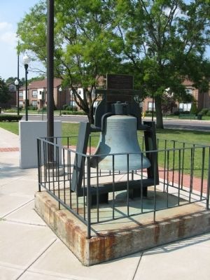 Bronze Bell and Marker. Click for full size. Bronze Bell and Marker image. Click for full size.