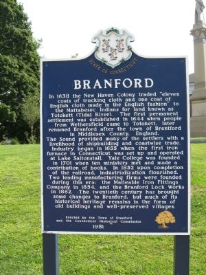 Branford Marker image. Click for full size.