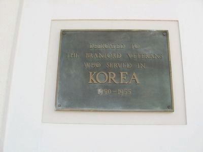 Marker on Branford Town Hall image. Click for full size.