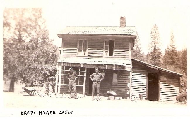 Bret Harte Cabin image. Click for full size.