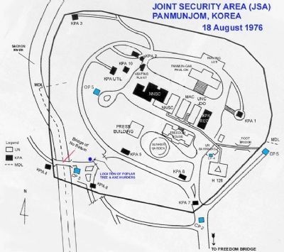 Joint Security Area Map, 1976 image. Click for full size.