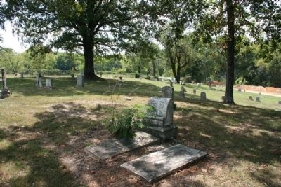 The older section of the Zion Memorial Gardens located behind the mausoleum image. Click for full size.