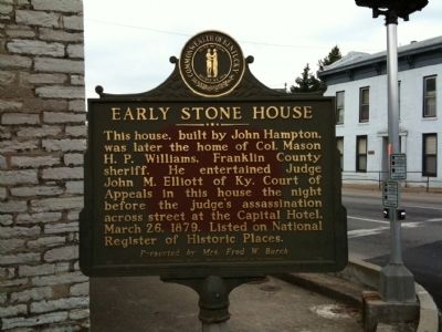 John Hampton House Marker. Click for full size. John Hampton House Marker image. Click for full size.