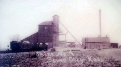 Stone City Mine No. 9 Photo on Marker image. Click for full size.