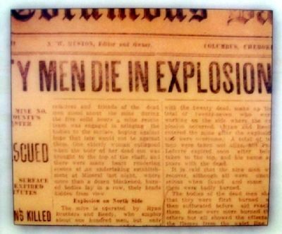 Newspaper Disaster Excerpt on Marker image. Click for full size.