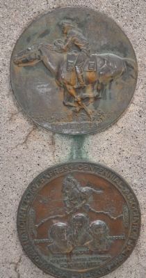 Centennial Trail Marker Plaque with Original Plaque image. Click for full size.