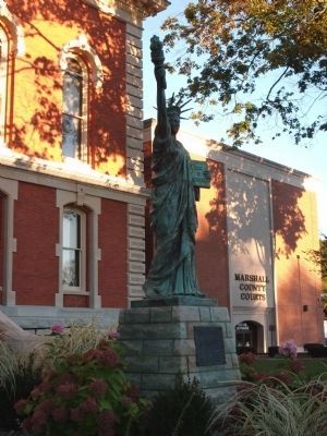 Statue of Liberty - - East Side of Courthouse image. Click for full size.