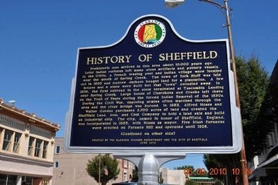 History of Sheffield Marker (Side 1) image. Click for full size.