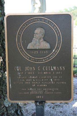 Colonel John G. Cullmann Marker image. Click for full size.