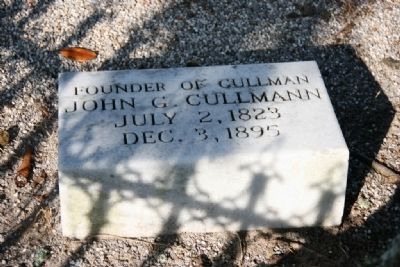 Colonel John G. Cullmann's Headstone image. Click for full size.