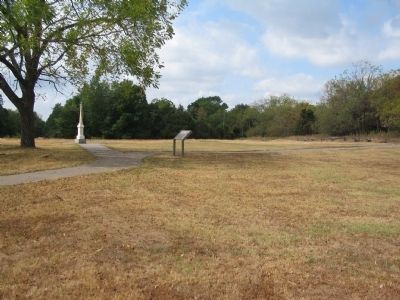Marker and the 1887 Memorial. Click for full size. Marker and the 1887 Memorial image. Click for full size.
