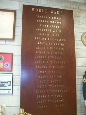 World War I Memorial Inside Museum. Click for full size. World War I Memorial Inside Museum image. Click for full size.