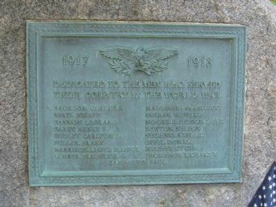 North Branford World War I Monument. Click for full size. North Branford World War I Monument image. Click for full size.