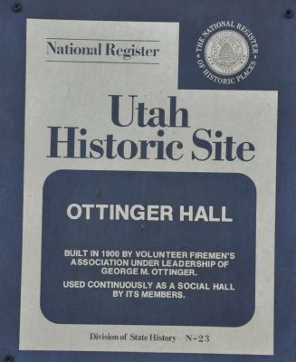 Ottinger Hall Marker image. Click for full size.