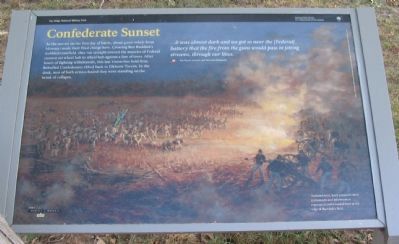 Confederate Sunset Marker image. Click for full size.