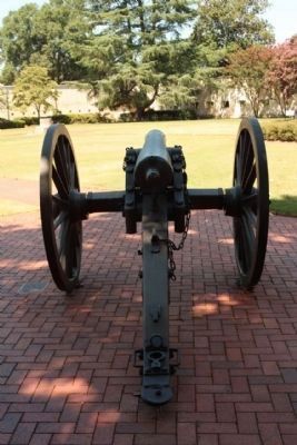 The Augusta Arsenal cannon on display, inside paradeground, east side image. Click for full size.