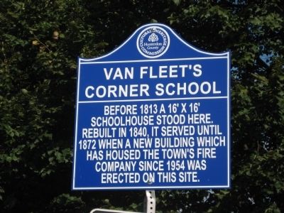 Van Fleet's Corner School Marker image. Click for full size.