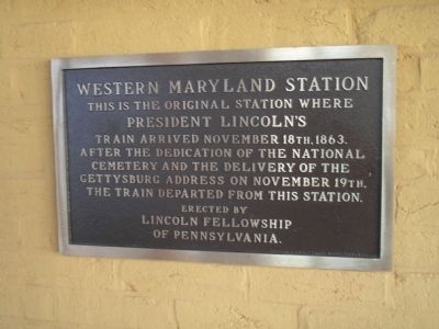 Western Maryland Station Marker image. Click for full size.