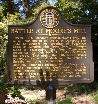 Battle at Moore’s Mill Marker. Click for full size. Battle at Moore’s Mill Marker image. Click for full size.