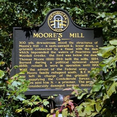 Moore's Mill Marker image. Click for full size.