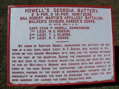 Howell's Georgia Battery Tablet. Click for full size. Howell's Georgia Battery Tablet image. Click for full size.