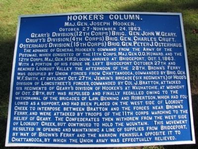 Hooker's Column Marker. Click for full size. Hooker's Column Marker image. Click for full size.