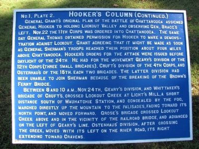 Hooker's Column Marker. Click for full size. Hooker's Column Marker image. Click for full size.