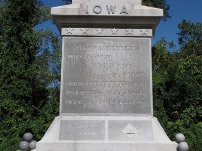Iowa State Monument image. Click for full size.
