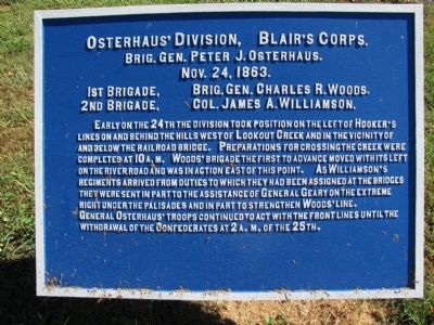 Osterhaus' Division, Blair's Corps Marker image. Click for full size.