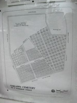 Oaklawn Cemetery Map image. Click for full size.