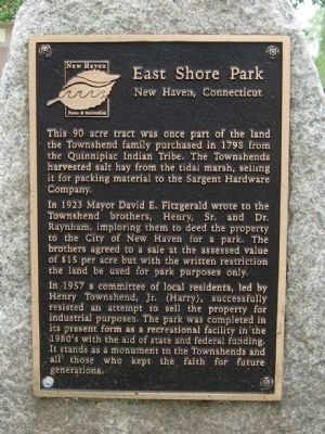 East Shore Park Marker image. Click for full size.