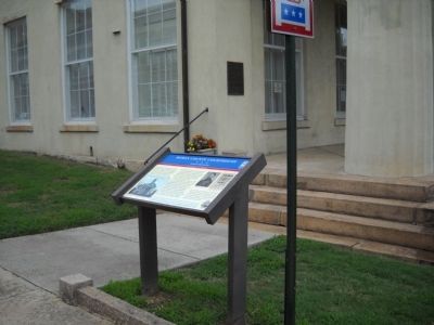 Marker at the Rowan County Courthouse. Click for full size. Marker at the Rowan County Courthouse image. Click for full size.