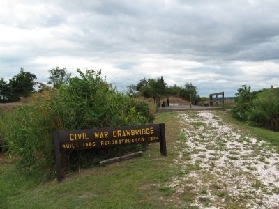 Civil War Drawbridge. Click for full size. Civil War Drawbridge image. Click for full size.