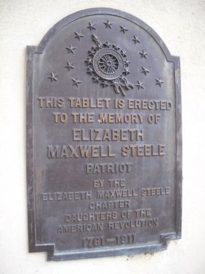 Elizabeth Maxwell Steele Marker image. Click for full size.