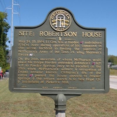 Site: Robertson House Marker image. Click for full size.