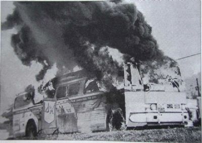 Freedom Rider's Burning Bus image. Click for full size.