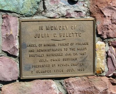 In Memory of Julia C. Bulette Marker image. Click for full size.