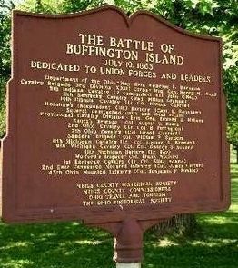 The Battle of Buffington Island Marker. Click for full size. The Battle of Buffington Island Marker image. Click for full size.