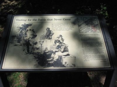 Waiting for the Battle that Never Came Marker. Click for full size. Waiting for the Battle that Never Came Marker image. Click for full size.