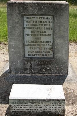 Site of The Battle of Dingle's Mill Marker. Click for full size. Site of The Battle of Dingle's Mill Marker image. Click for full size.
