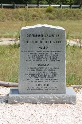 The Battle of Dingle's Mill Confederate Tribute image. Click for full size.