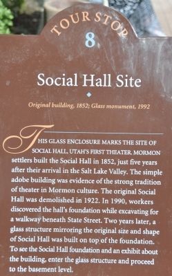 Social Hall Marker. Click for full size. Social Hall Marker image. Click for full size.