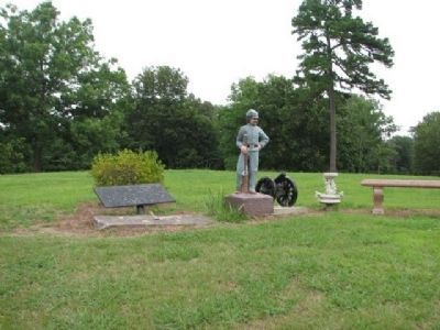Statue and Memorial Stones image. Click for full size.