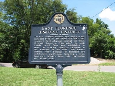 East Florence Historic District Marker image. Click for full size.