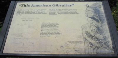 "This American Gibraltar" Marker. Click for full size. "This American Gibraltar" Marker image. Click for full size.