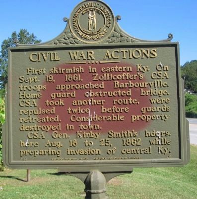 Civil War Actions Marker image. Click for full size.