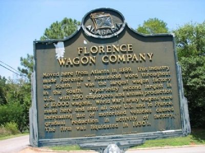 Florence Wagon Company Marker image. Click for full size.