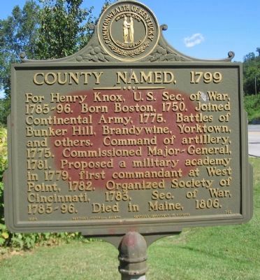 County Named, 1799 Marker image. Click for full size.