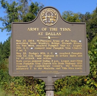Army of the Tenn. At Dallas Marker image. Click for full size.